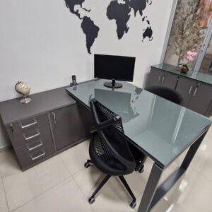Linha Slim com vidro e armário + gaveteiro